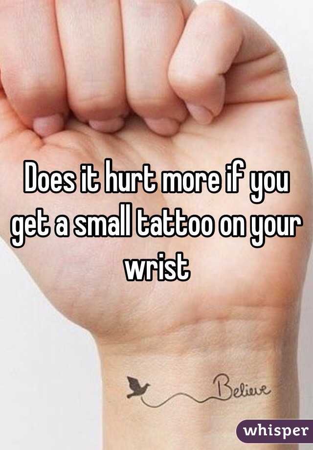 Do wrist tattoos hurt